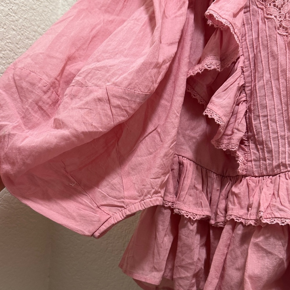 FARM Rio Pink Ruffled Blouse - Picture 3 of 8